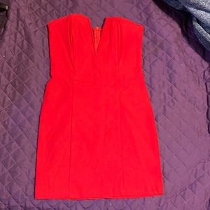 Red strapless Windsor Dress